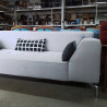 CANAPE 3/4 PLACES TISSU GRIS CLAIR 2,20 METRES