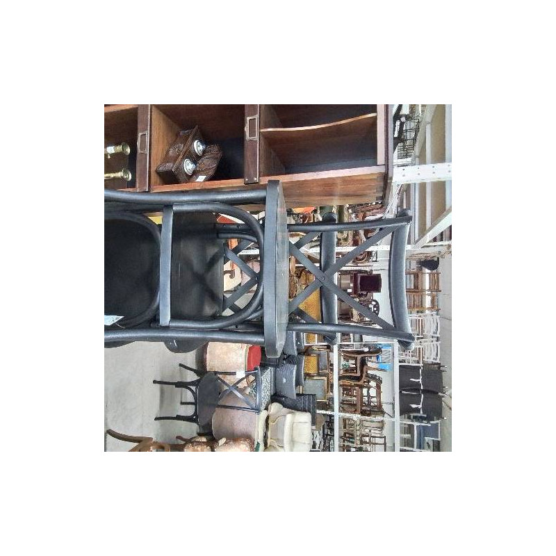 LOT 6 CHAISES BISTROT PLASTIQUE NOIR