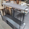 CONSOLE ARABESQUE PIEDS COMPAS