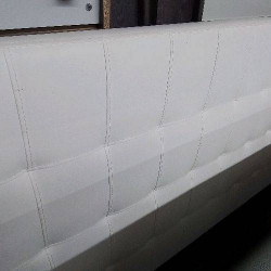 TETE LIT CAPITON BLANC 150 CM