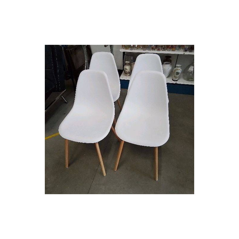 LOT DE 4 CHAISES SCANDINAVES