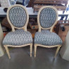 PAIRE DE CHAISES MEDAILLON 