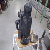 STATUE AFRICAINE ÉBÈNE 