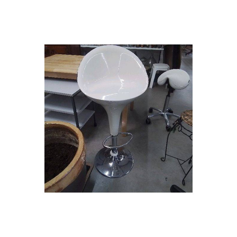 TABOURET HAUT BLANC