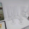 5 FLUTES EN CRISTAL 