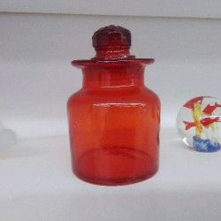 POT EN VERRE ROUGE