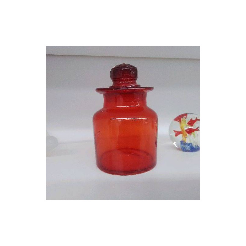 POT EN VERRE ROUGE