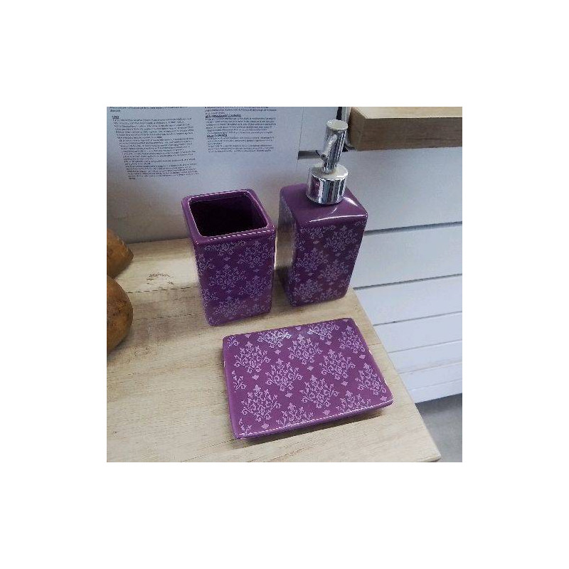 NECESSAIRE DE SALLE DE BAIN VIOLET