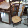 CHAISE PAILLÉ DOSSIER HAUT 
