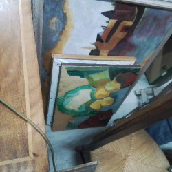 PEINTURE NATURE MORTE HUILE SUR TOILE 