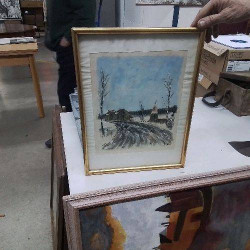 TABLEAU VILLAGE HIVER 