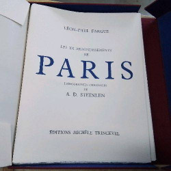 LIVRE  DE LÉON PAUL FARGUE LES VINGTS ARRONDISSEMENTS DE PARIS