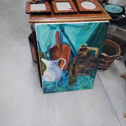 HUILE SUR TOILE BOUTEILLE 