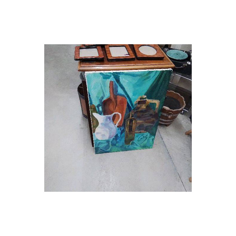 HUILE SUR TOILE BOUTEILLE 