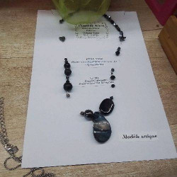 COLLIER ONYX NOIR