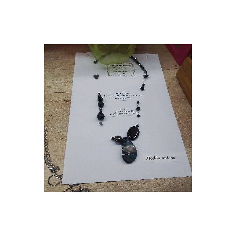 COLLIER ONYX NOIR