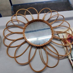 MIROIR SOLEIL ROTIN EN L’ETAT