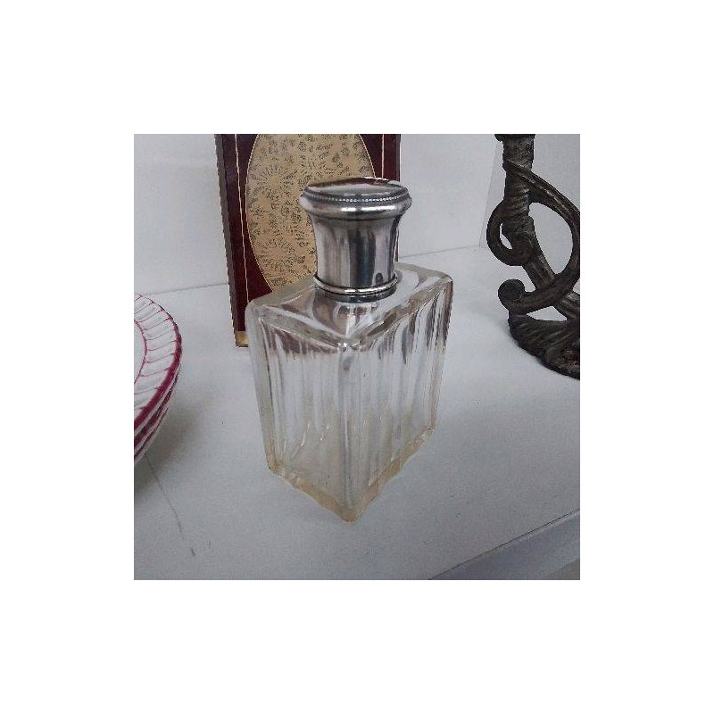 FLACON ARGENT ET CRISTAL