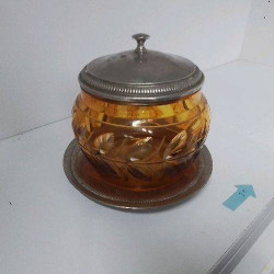 POT CRISTAL DE BOHEME ORANGE