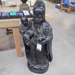 STATUE ASIATIQUE BRONZE 1M 