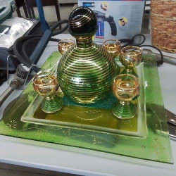 SERVICE CARAFE + VERRES VERTS