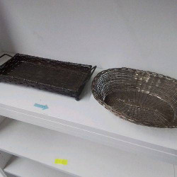PANIERE META, ARGENTÉ 