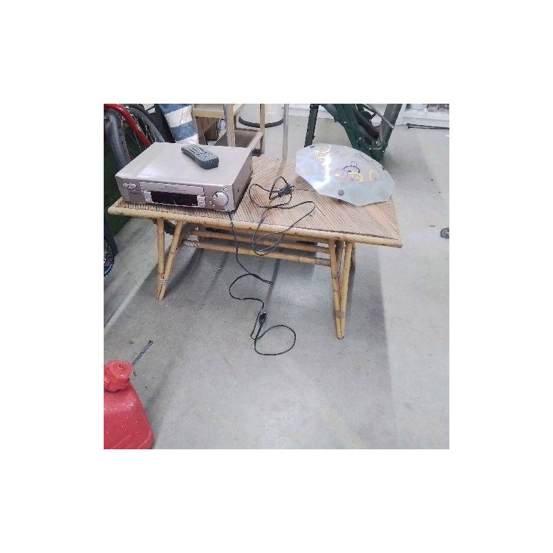 TABLE BASSE ROTIN 