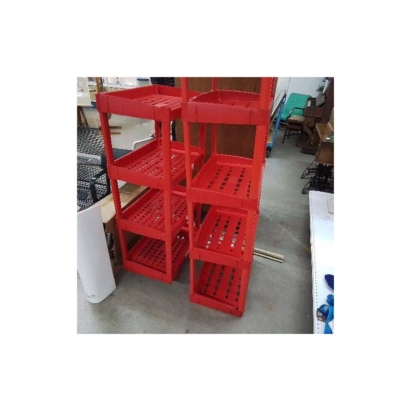 ETAGERE PLASTIQUE ROUGE