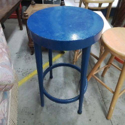 TABOURET HAUT BLEU