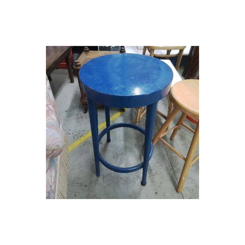 TABOURET HAUT BLEU