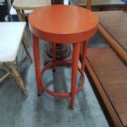 TABOURET HAUT ORANGE