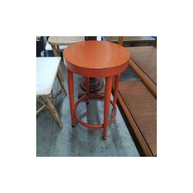 TABOURET HAUT ORANGE