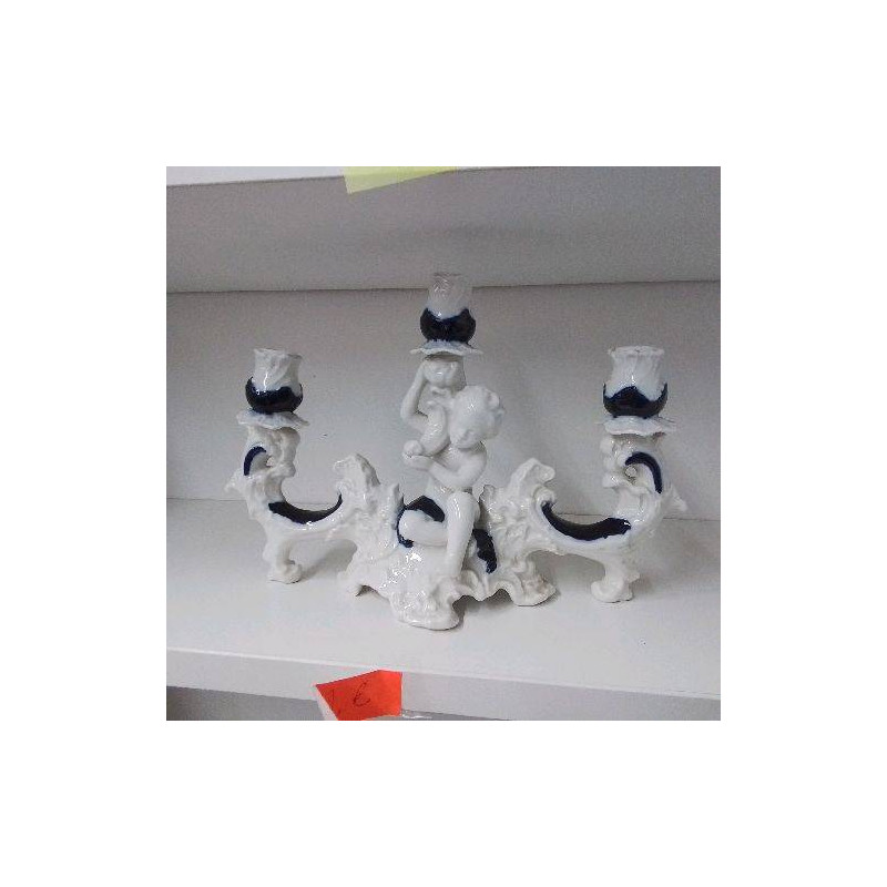BOUGEOIR PORCELAINE EN L’ETAT