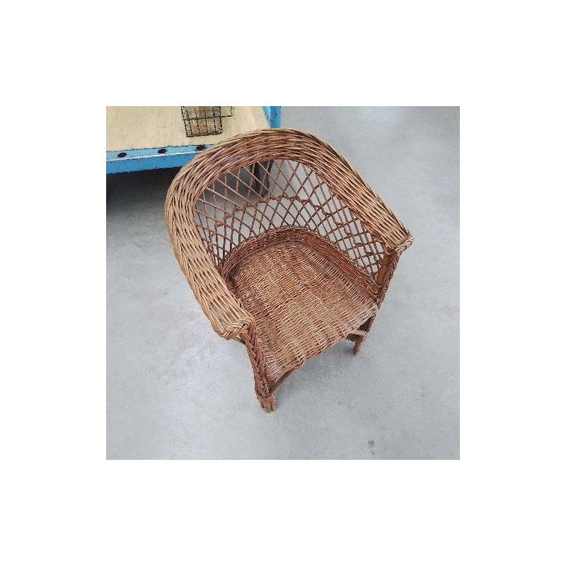FAUTEUIL ROTIN ENFANT