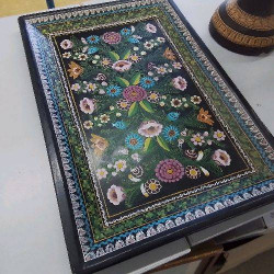 PLATEAU MOTIFS FLEURS