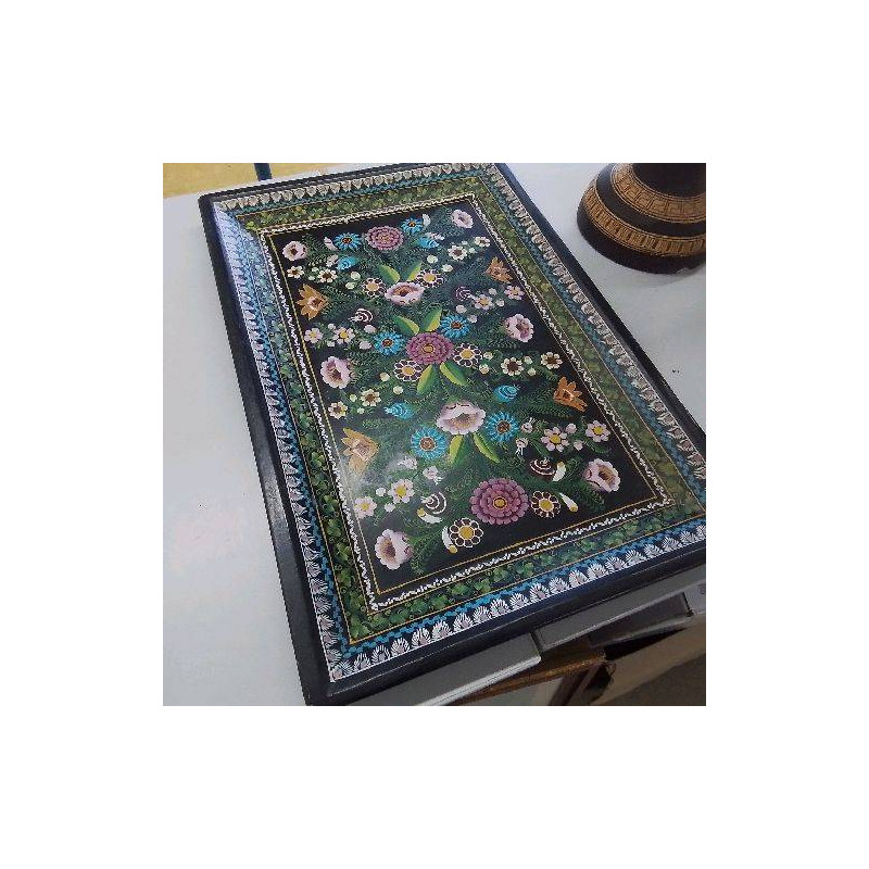 PLATEAU MOTIFS FLEURS