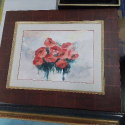 AQUARELLE COQUELICOT 