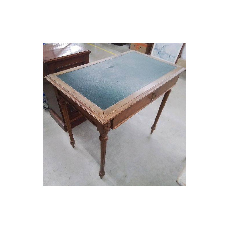 BUREAU DESSUS CUIR 1 TIROIR