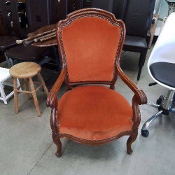 FAUTEUIL NAP III TISSUS ORANGE