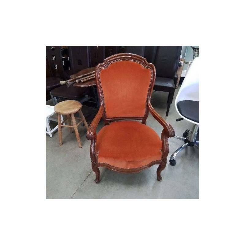 FAUTEUIL NAP III TISSUS ORANGE