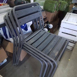 LOT DE 6 CHAISES DE JARDIN...