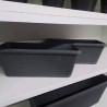 MINI JARDINIERES PLASTIQUE GRIS