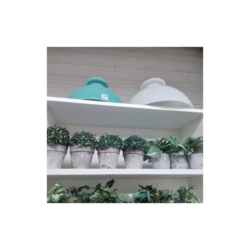FLEURS ARTIFICIELLES POT GRIS