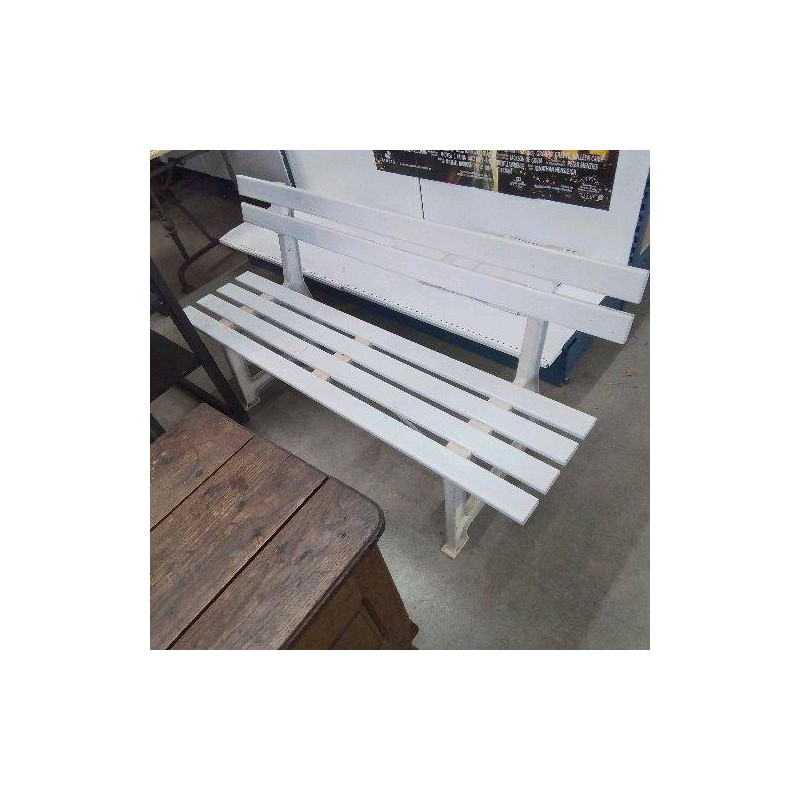BANC PLASTIQUE BLANC
