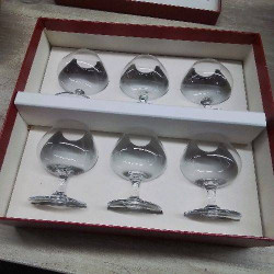 6 VERRES A PORTO EN CRISTAL...