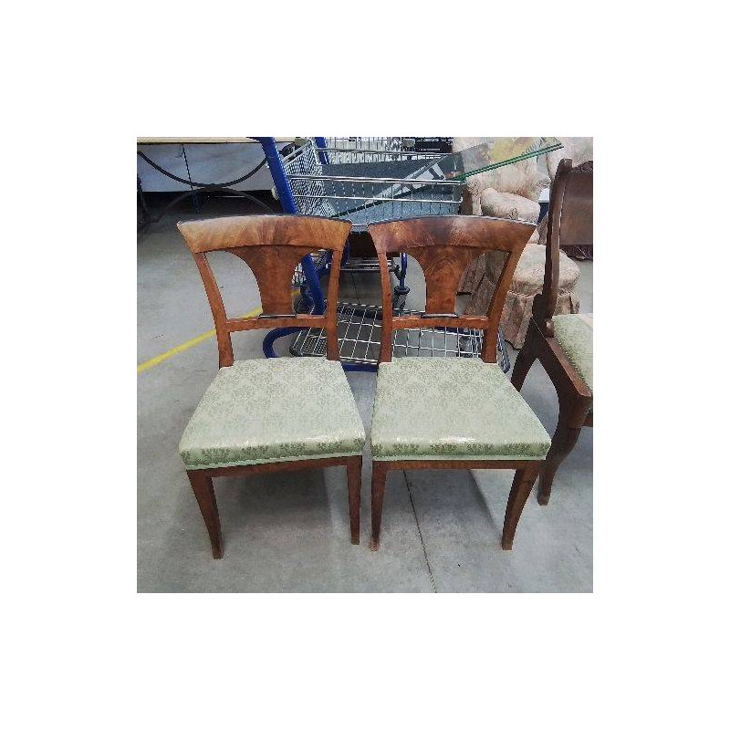 PAIRE DE CHAISES EN NOYER DEBUT XIX EME