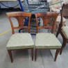 PAIRE DE CHAISES EN NOYER DEBUT XIX EME