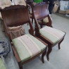 PAIRE DE CHAISE XIX EME A RAYURES