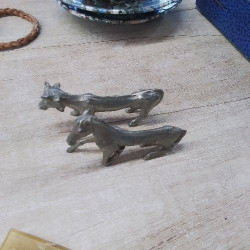 PAIRE DE SUJETS ANIMALIERS