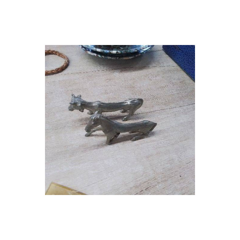 PAIRE DE SUJETS ANIMALIERS